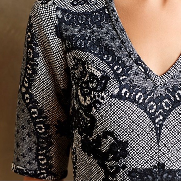 Anthropologie Yoana Baraschi Sketched Lace Dress - Picture 3 of 11